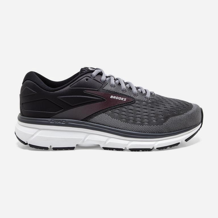 Brooks Dyad 11 Mens Road Running Shoes Ireland Black/Blackened Pearl/Alloy/Red (KMVS-40298)